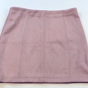 Shinestar Pink Faux Suede Mini Skirt Women’s Sz L